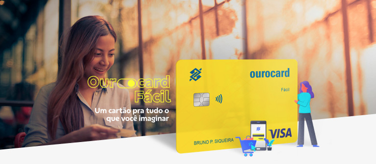 Cartão do Banco do Brasil Ourocard Internacional - Fonte: Banco do Brasil.
