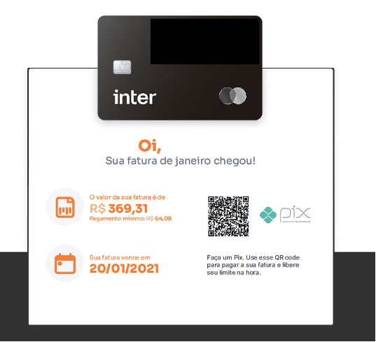 fazer pix com cartão de crédito Inter
