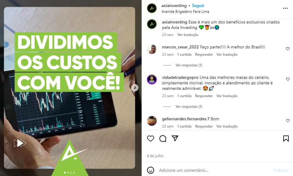 Axia Investing instagram 1