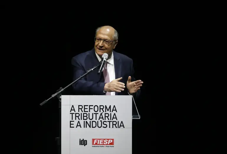 Geraldo Alckmin, durante abertura do Lançamento do Observatório da Reforma Tributária.Foto Paulo Pinto/Agencia Brasil Foto: Paulo Pinto/Agência Brasil