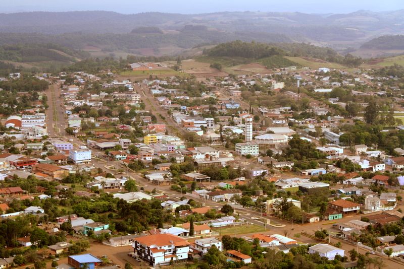 Vista aérea parcial de Planalto (Rio Grande do Sul)