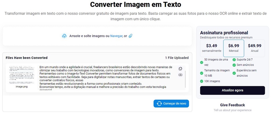 Converter imagem em texto 2