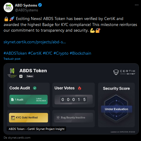 ABDS Token Twitter